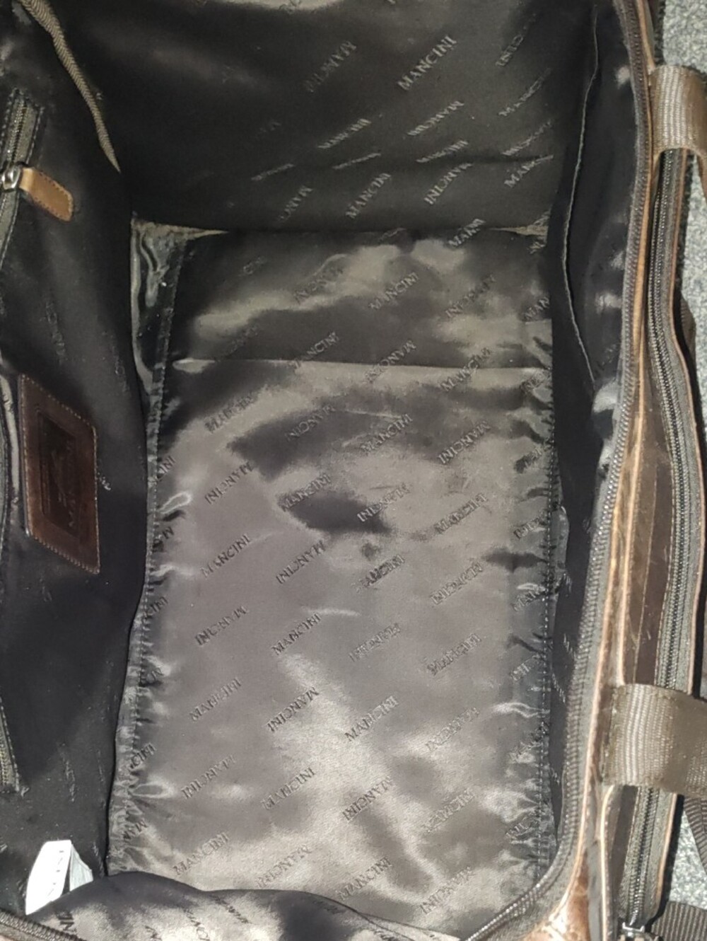 Mancini Brown Leather Bag - Picture 7 of 13
